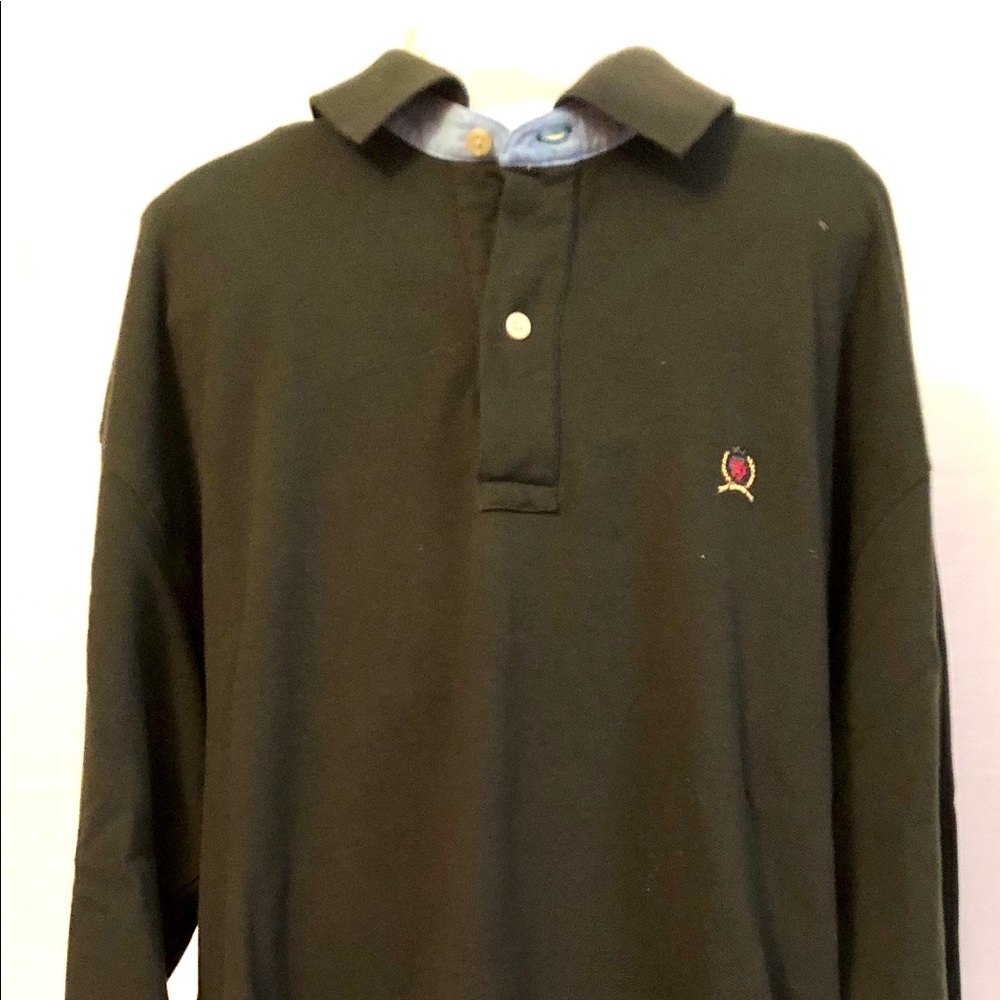 Beautiful olive Cotton Polo LongSleeve